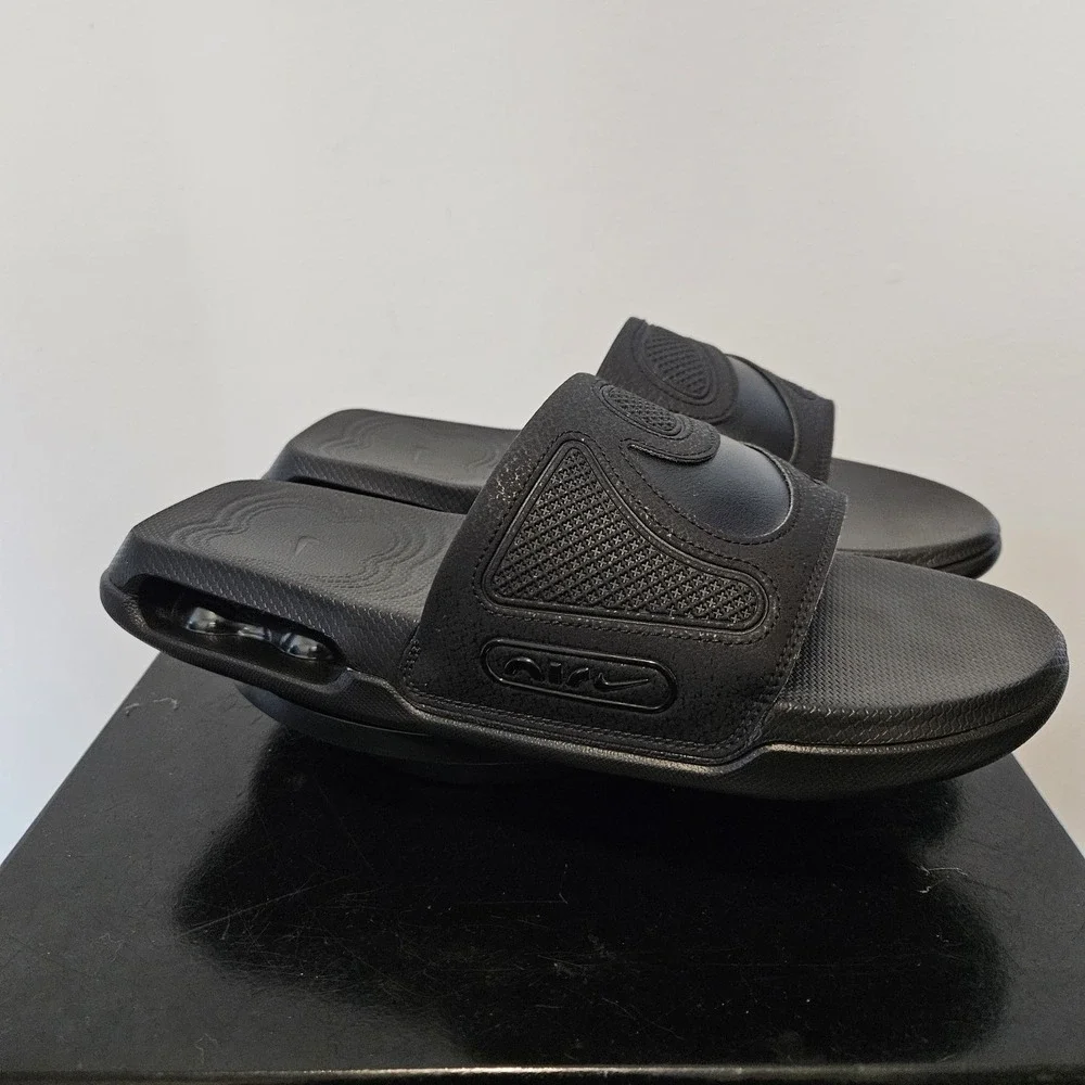 Nike Air Max Cirro Slide 'Triple Black' Men's Sandals DC1460-007 Sz 12